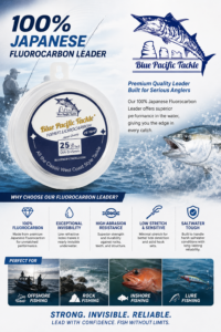 Blue Pacific Tackle 
Fluorocarbon Leader